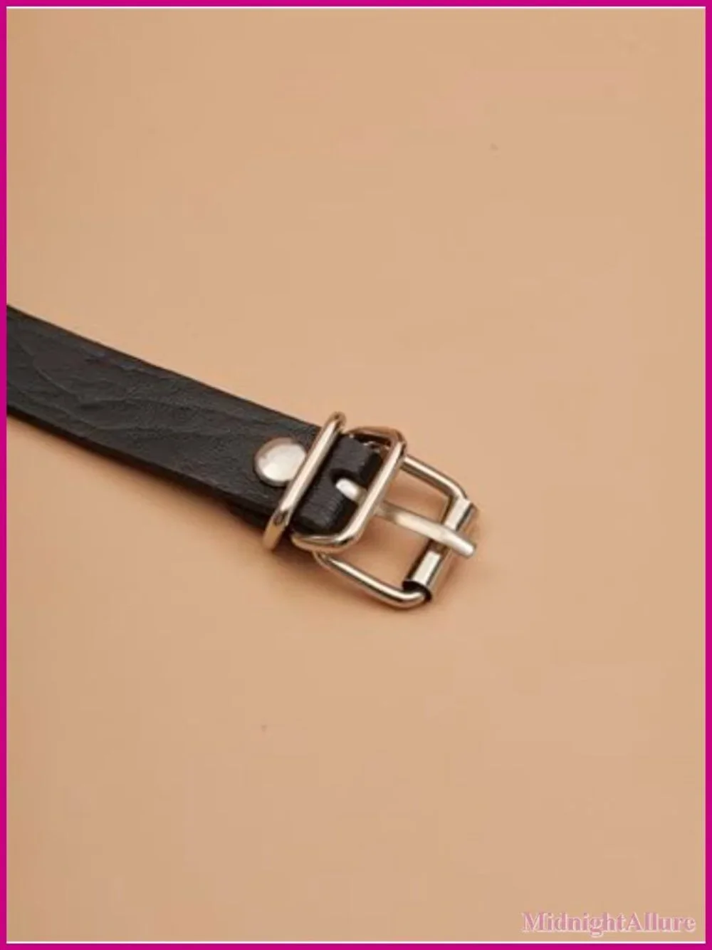 Goth Punk Emo Grunge PU Leather Waist Chain Belt Adjustable